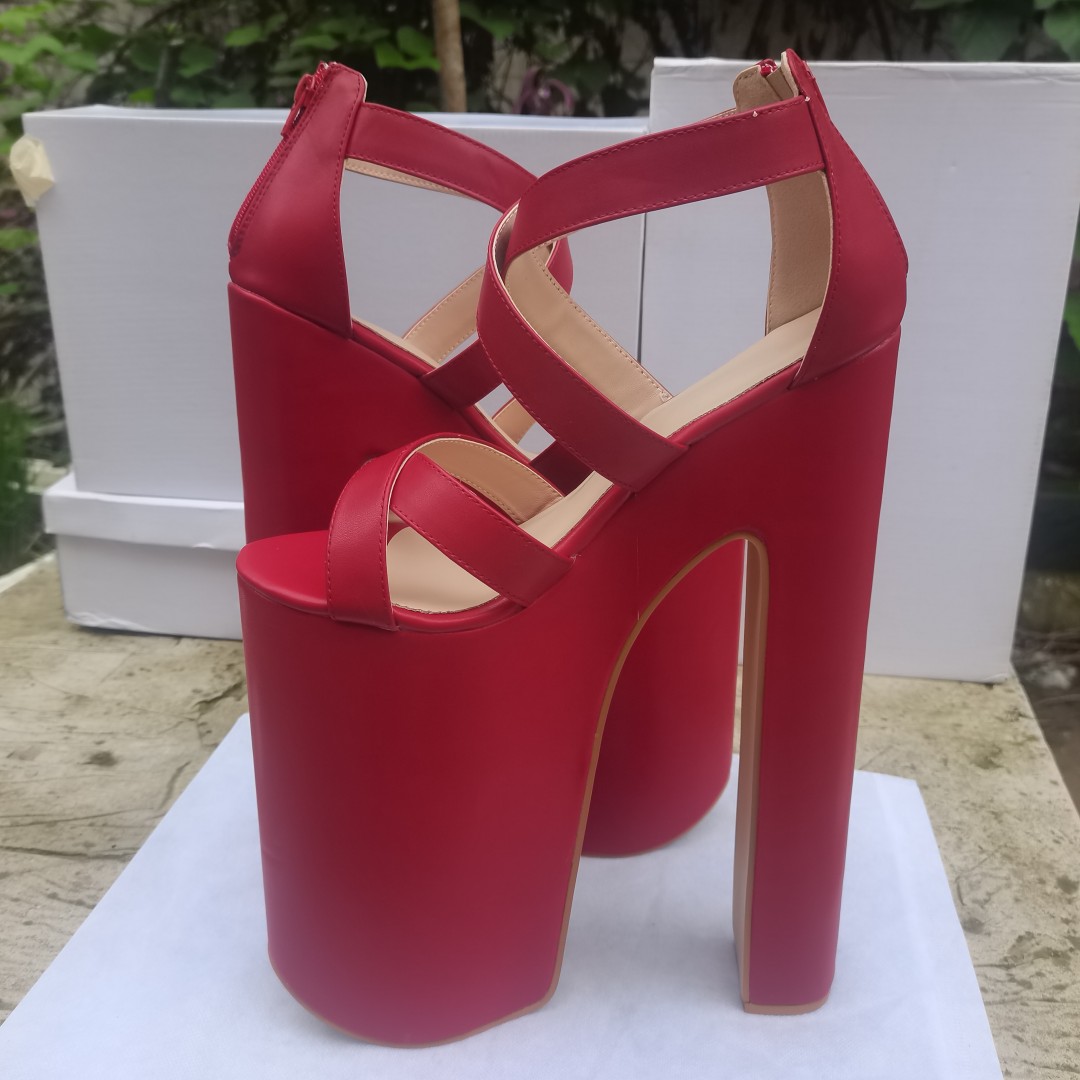 TAAFO Shoes Women's High Heel Sandals 30 Cm Women's Shoes Ultra High