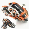 Professional outdoor 18-tooth anti-skid ice claws anti-fall grip shoe chain mountaineering ice fishing snow shoe cover