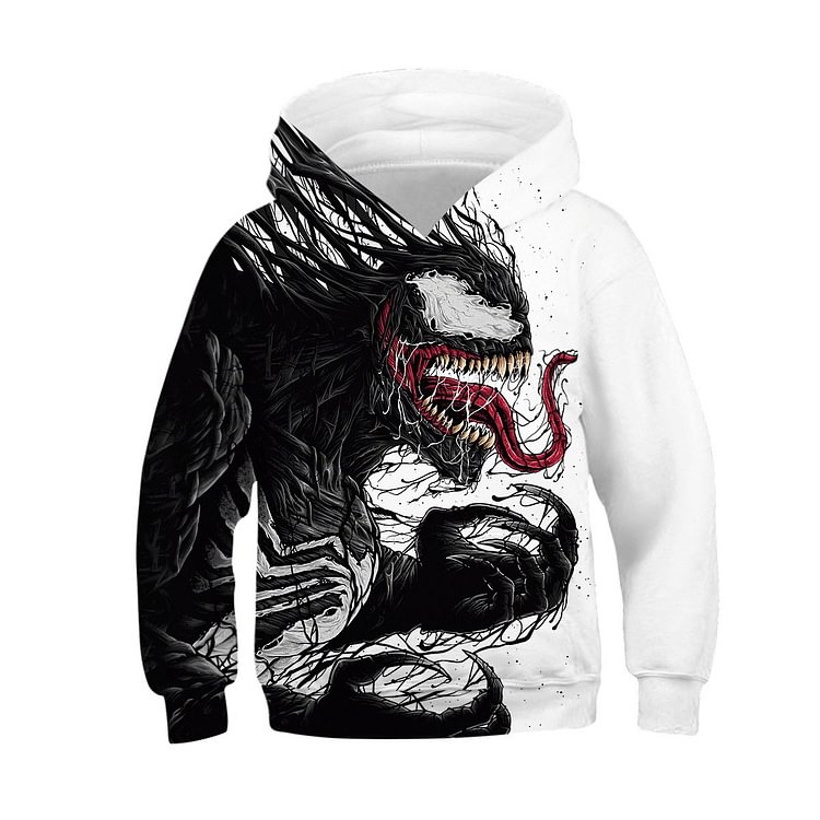 Kids Venom 3D Hoodie Unisex Sweatshirt-Mayoulove