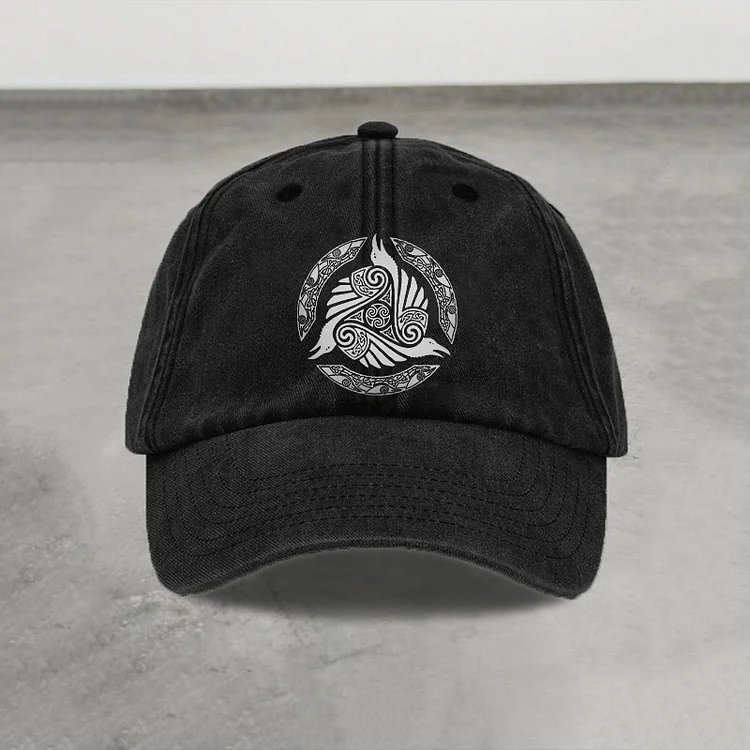 Men's Viking Raven Rune Hat
