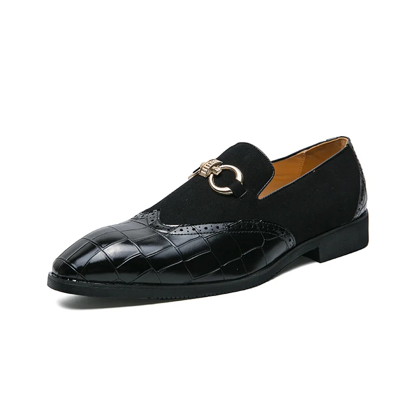 Suitmens Men's Stitching Loafers—00035