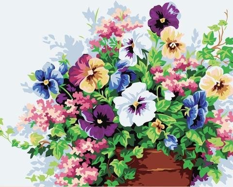 Paint by Numbers Kit for Adults by Alto Crafto - Pansy Flowers、bestdiys、sdecorshop