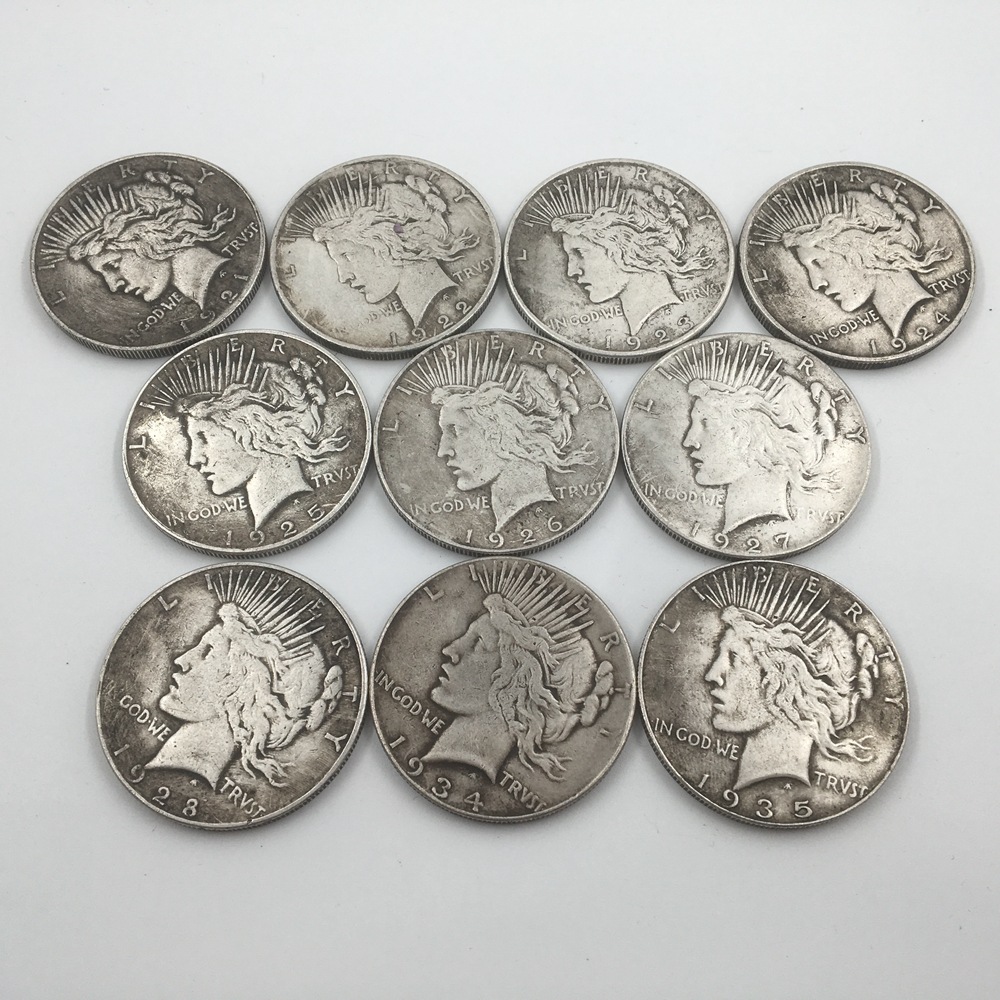 🔥LAST DAY 65% 🕊️✯ MIXED DATE ✯The Complete Collection of 1921~1935 Peace Silver Dollar