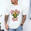 Go Big Red Nebraska Football Tee For Men