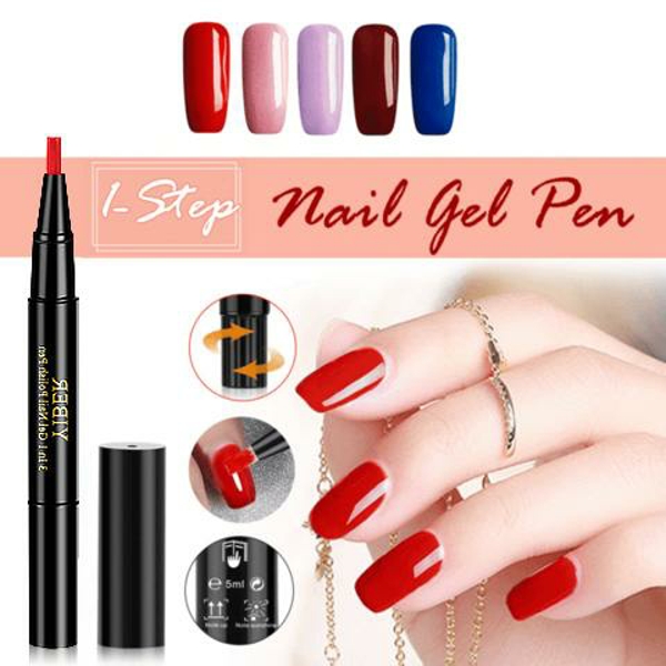 18 Colors One Step Nail Polish Pen