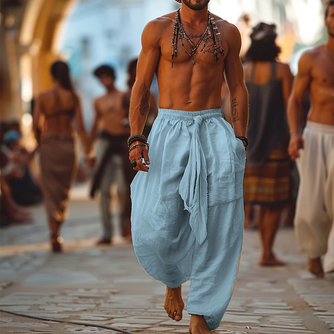 Men's Linen Loose Pants-inspireuse