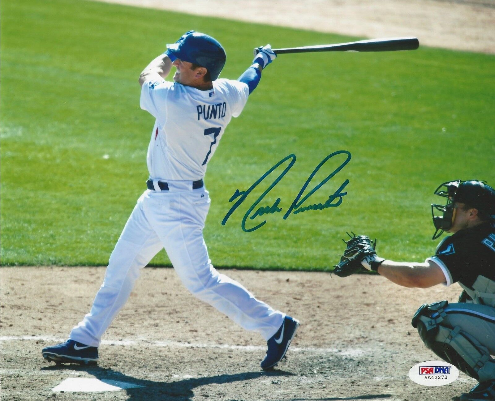 Nick Punto Los Angeles Dodgers signed 8x10 Photo Poster painting PSA/DNA #5A42273