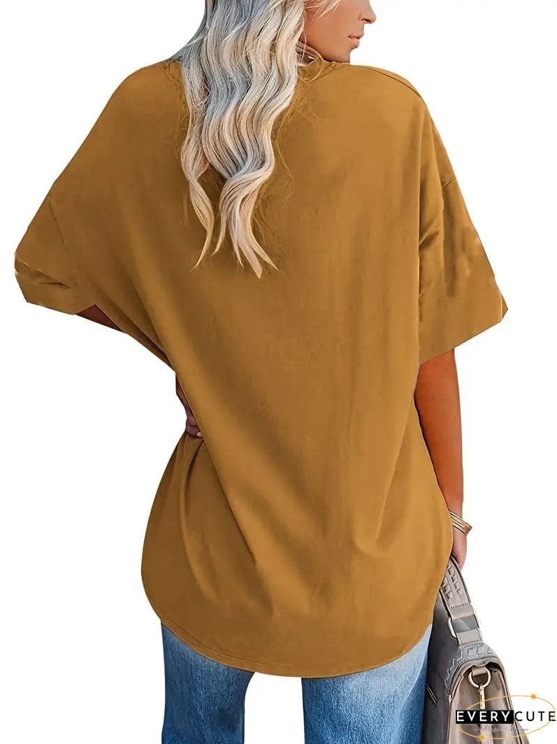 Loose Fit Casual Summer Tunic Top