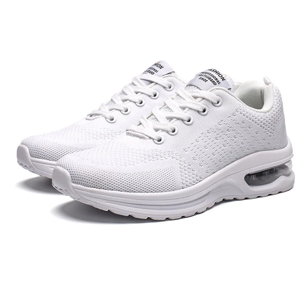 Men's Sneakers Spring Autunm Mesh Breathable Sports Shoes Lightweight Shock Absorption Men Air Shoes White Sneakers 2021 New