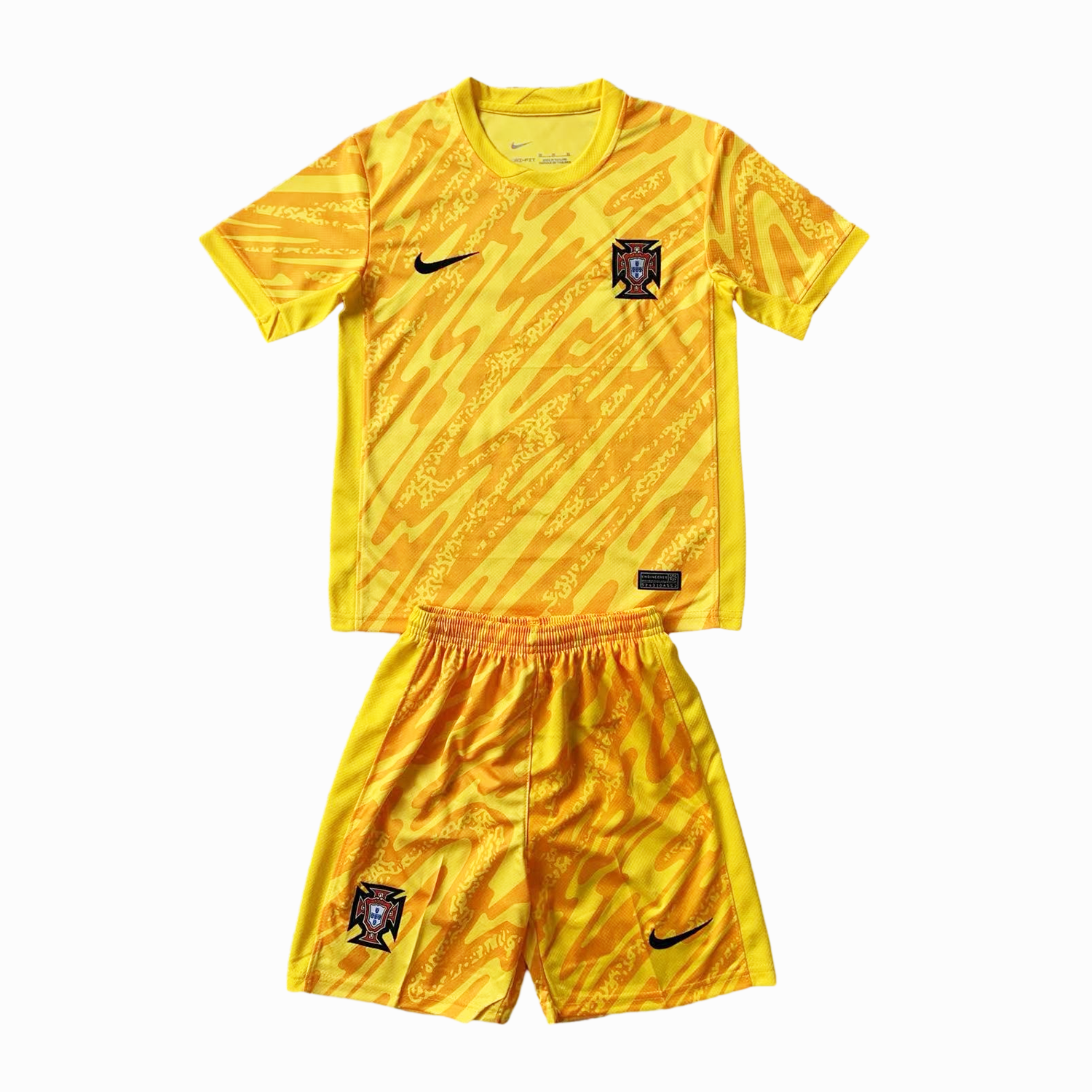 Portugal 2024 Goalkeeper Kids Kit - Yellow