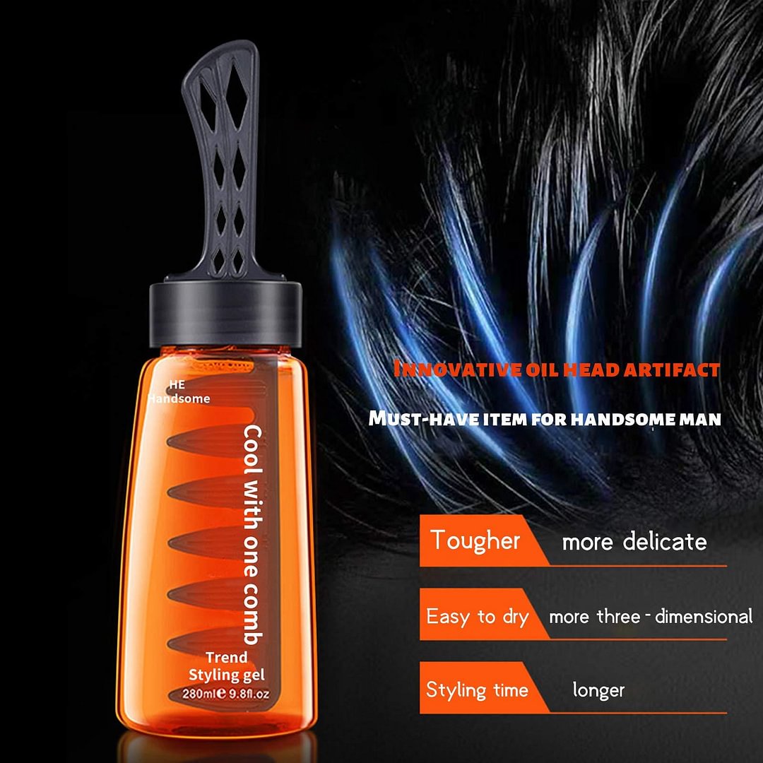 🔥Hot Sale🔥Professional 2in1 Hair Wax Gel With Comb