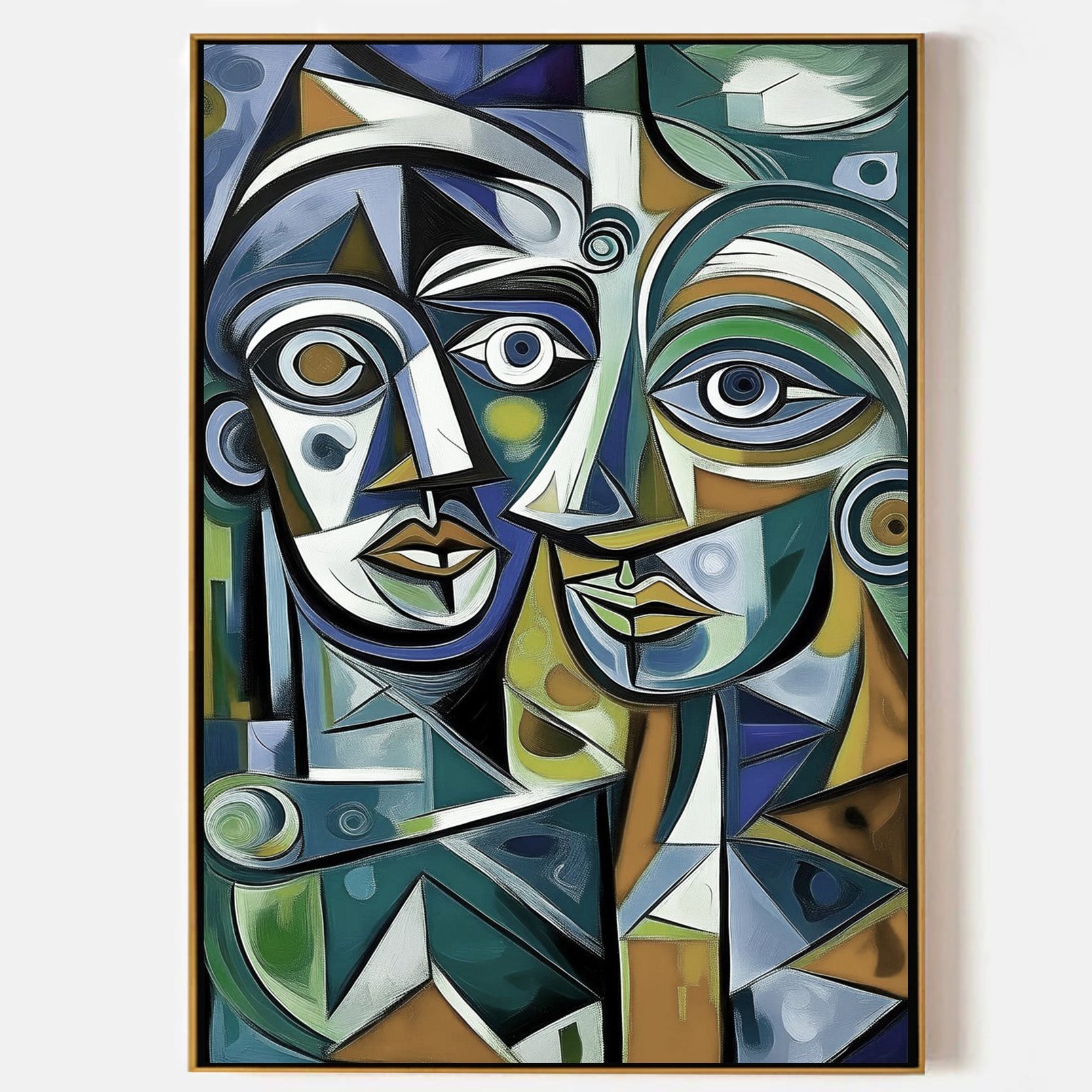 Arabelart AR1058 Expressive faces, modern figurative painting, canvas art