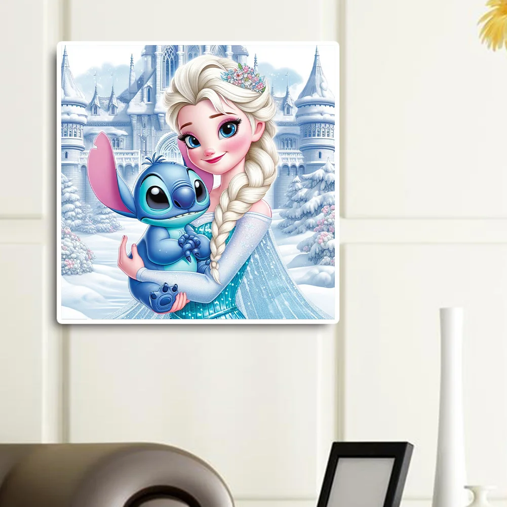 Diamond Painting - Full Round Drill - Princess Elsa Stitch(Canvas|40*40cm)