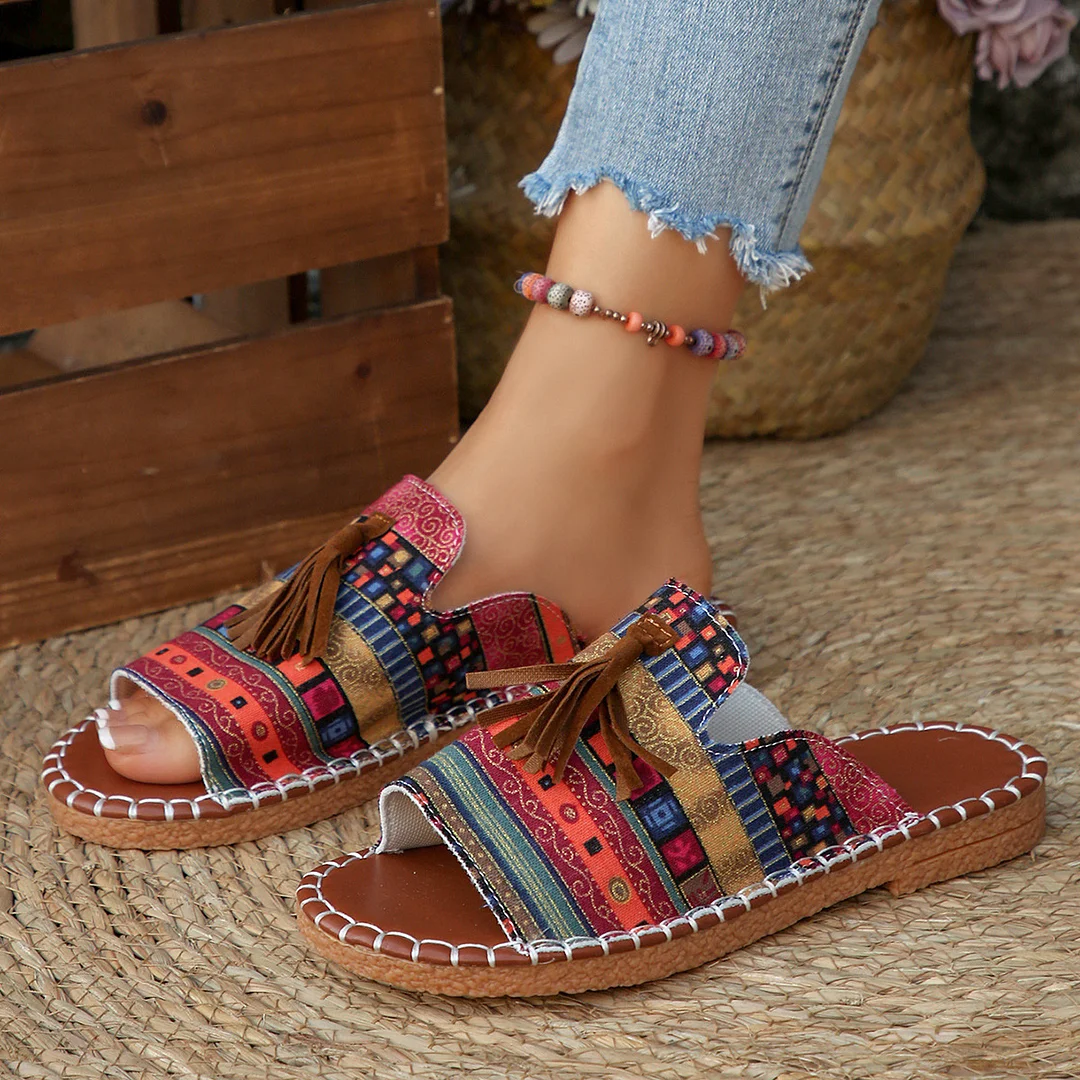 Breakj Breakj Flat-Bottomed Slippers Women's 2025 Summer New Wear Thai Thai Sand Beach Cool Slippers Women's Shoes