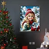 Diamond Painting -DIY Round Drill Girl in the Snow