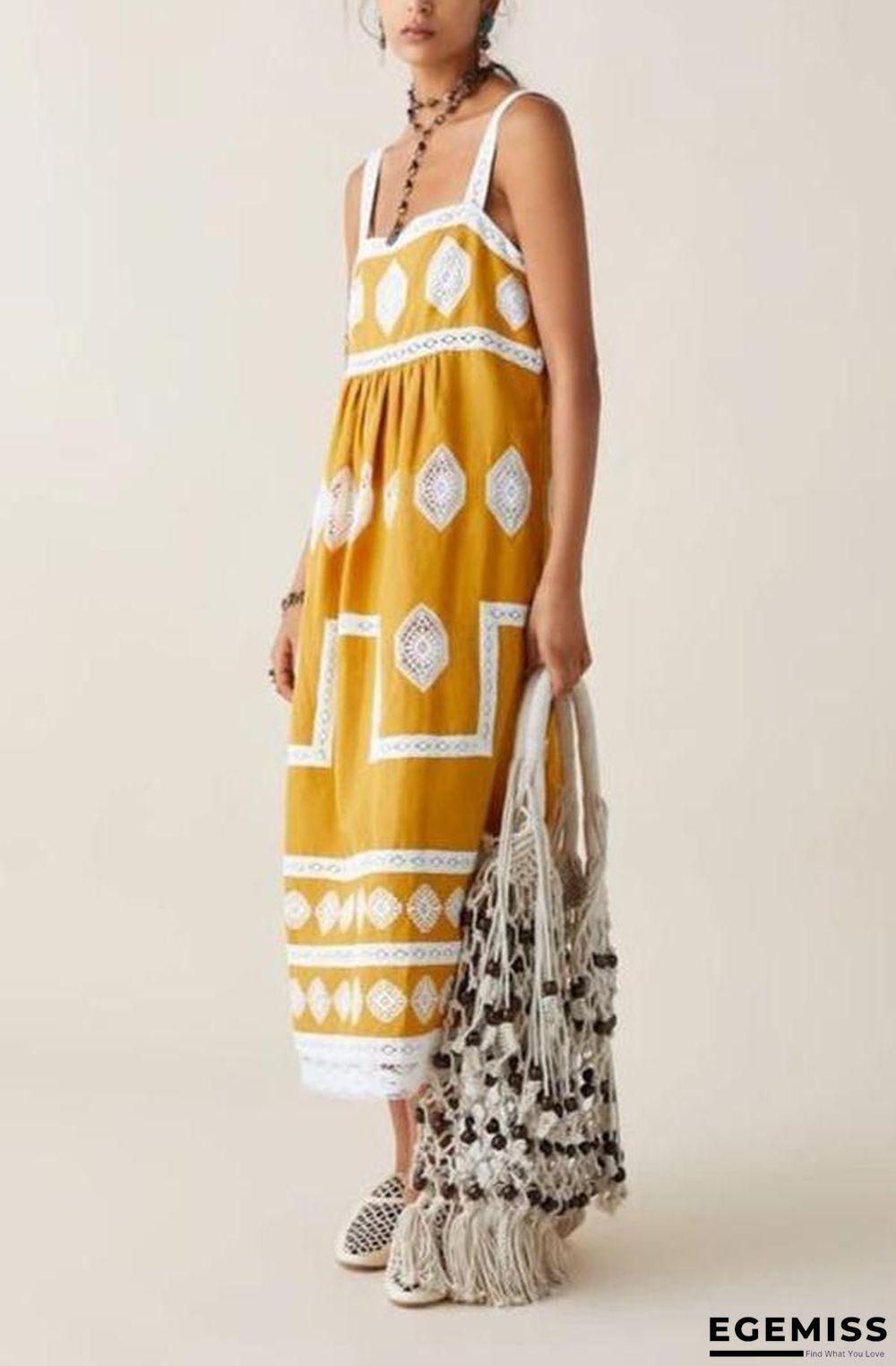 Bohemian Loose Casual Large Size Dress | EGEMISS