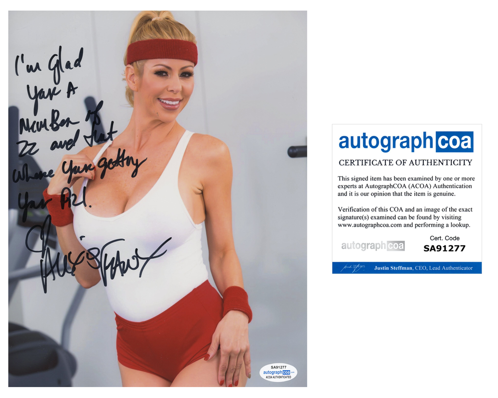 ALEXIS FAWX SIGNED 8X10 Photo Poster painting AUTOGRAPHED ADULT FILM ACTRESS  3