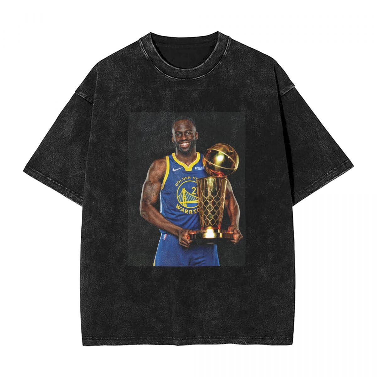 Golden State Warriors Draymond Green 2022 Champion Trophy Vintage Oversized T-Shirt Men's