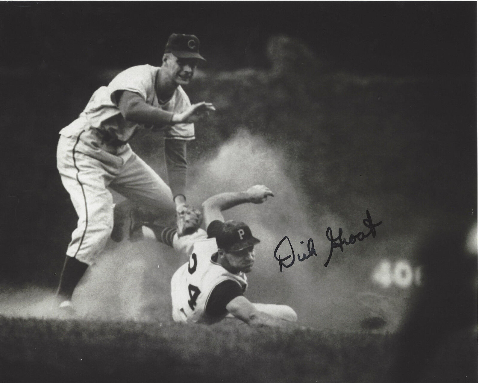 PITTSBURGH PIRATES DICK GROAT HAND SIGNED AUTHENTIC 8X10 Photo Poster painting 4 w/COA LEGEND