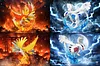 1/20 Scale World Zukan Ho-Oh & Lugia - Pokemon Resin Statue - Wonder Studio