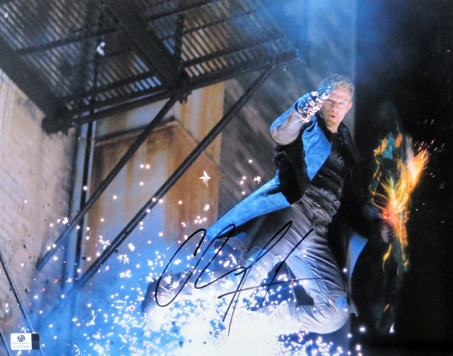 Channing Tatum Signed Autographed 11X14 Photo Poster painting Jupiter Ascending in Air GV837948