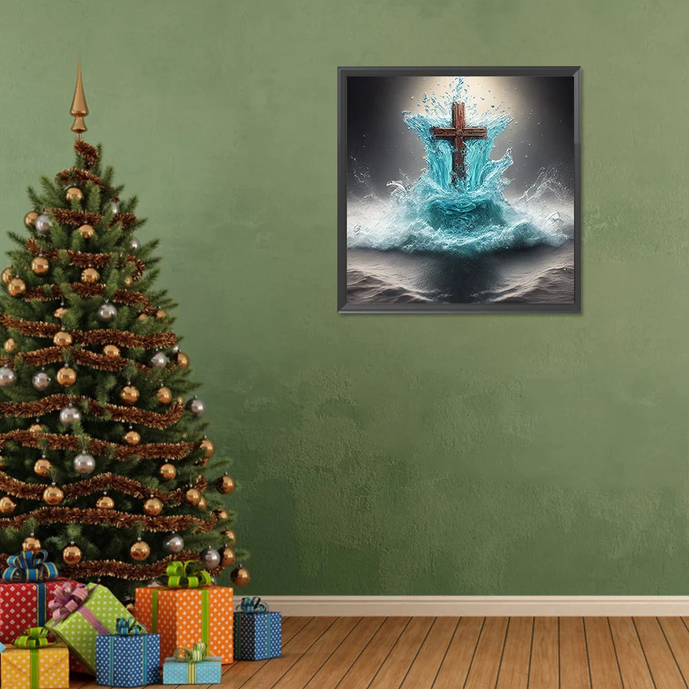 Diamond Painting - Full Round Drill - Crucifix(Canvas|30*30cm)
