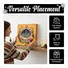 (25x25cm)DIY Pearl Painting Xmas Framed Handmade Pearl Material Art Kit Living Room Decor