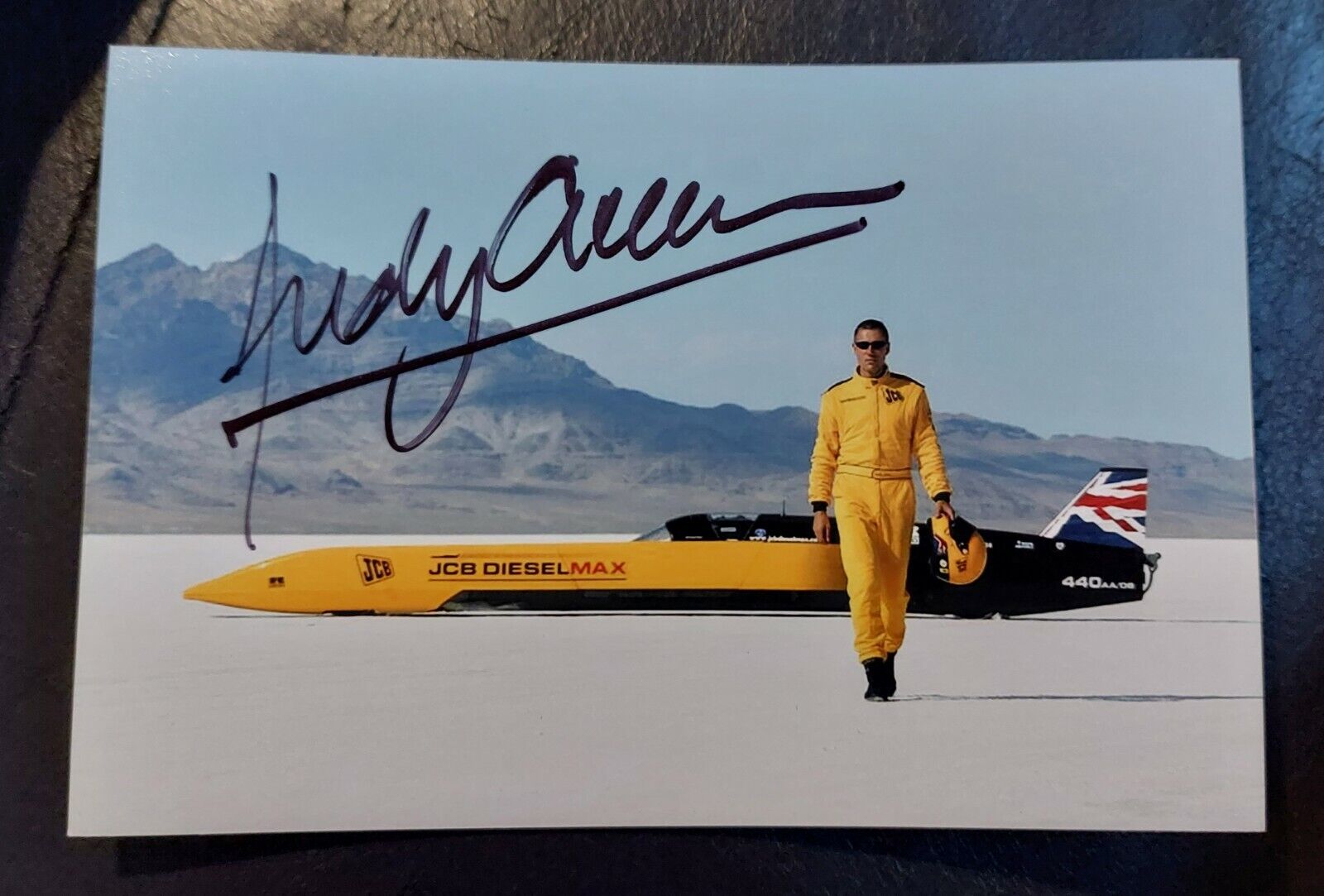 Andy Green Land Speed Record Signed Autographed 6x4 Inch Picture