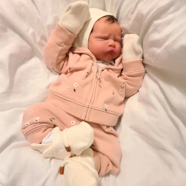  12"&16" Flexible Solid Platinum Liquid Full Silicone Reborn Doll Baby Boy or Girl Belinda and Veinsa - Reborndollsshop®-Reborndollsshop®