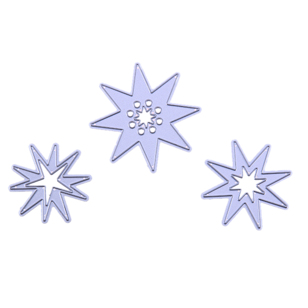 

Three Star DIY Metal Scrapbook Embroidery Craft Stencil Cutting Die Card-145651, 501 Original