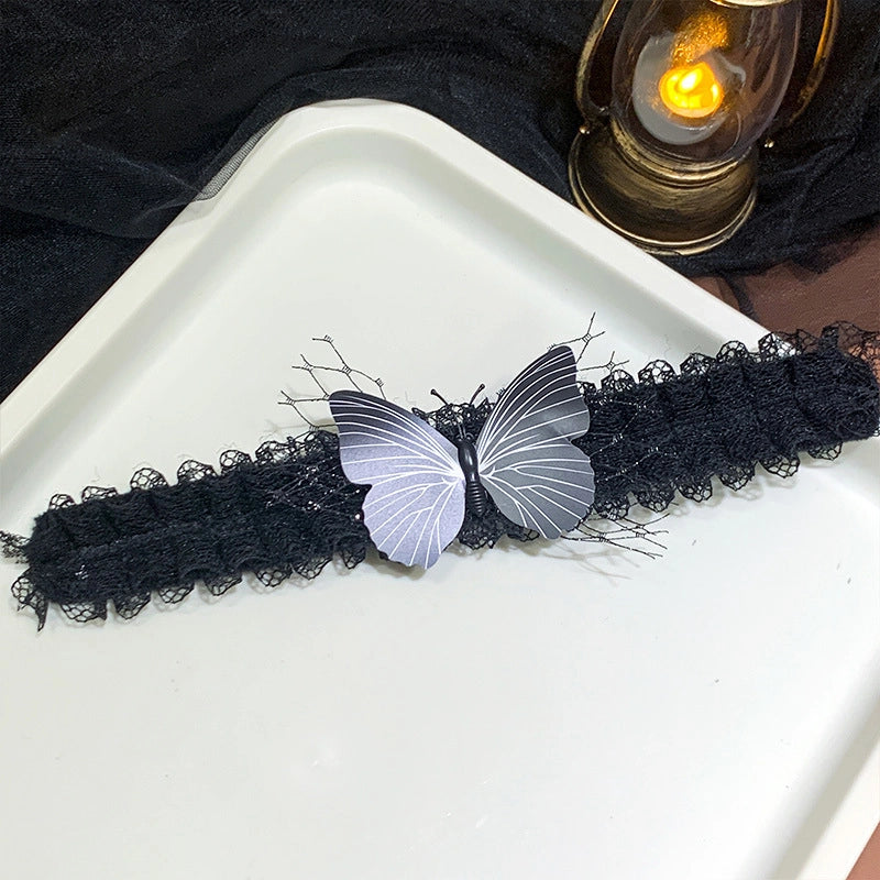 Halloween IG Style Pumpkin Hat Butterfly Gauze Party Festival