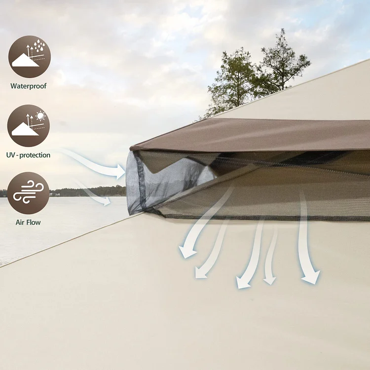 Joyside 10x20 ft Outdoor Double Tier Gazebo