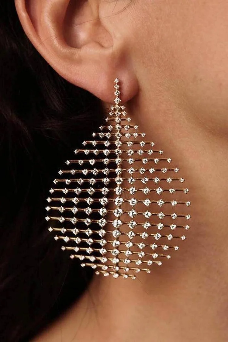 Xpluswear Geometric Pattern Hollow-out Earring(One Piece)