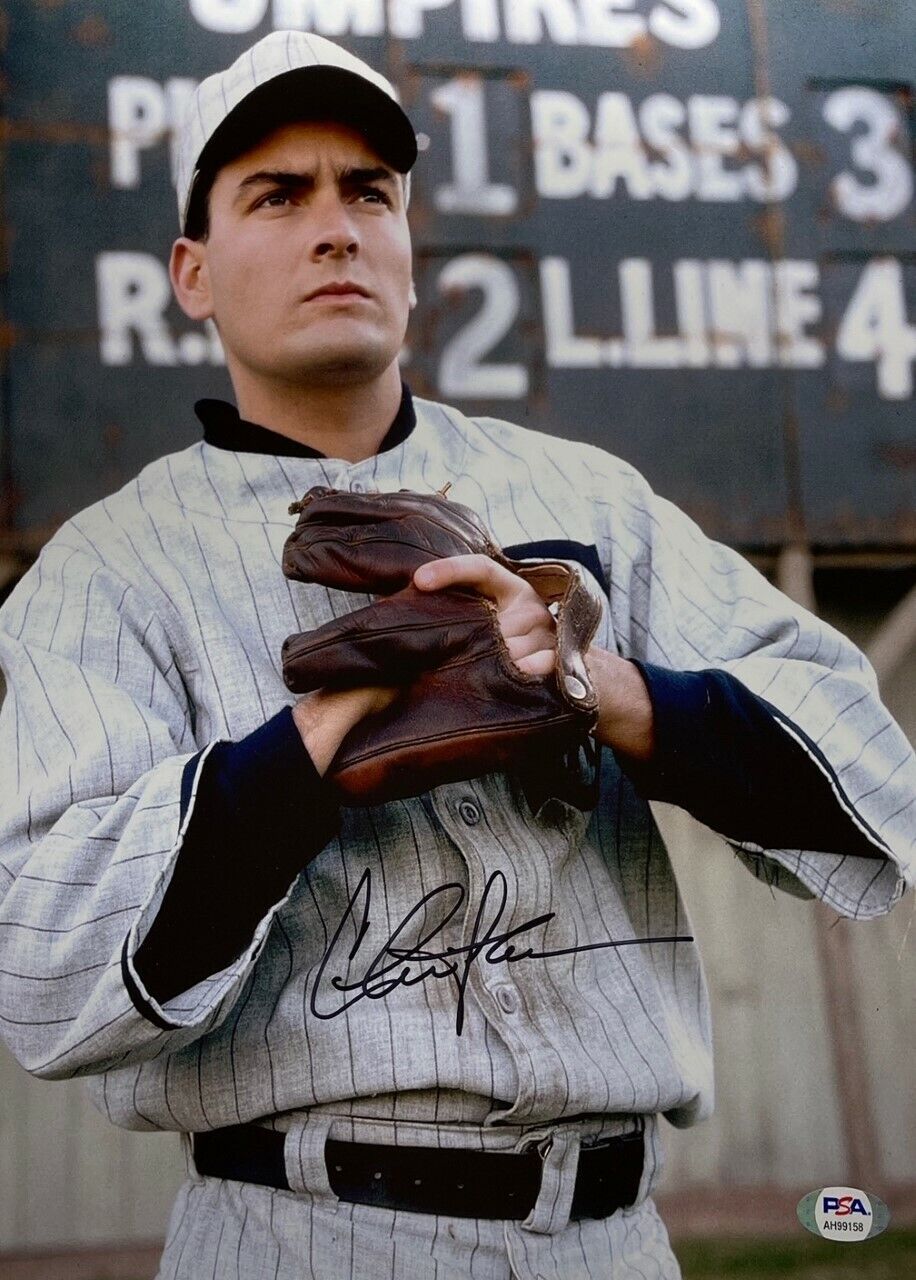 Charlie Sheen Signed Eight Men Out