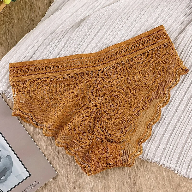 Sexy lace underwear women transparent panties ladies seamless panties sexy women underwear