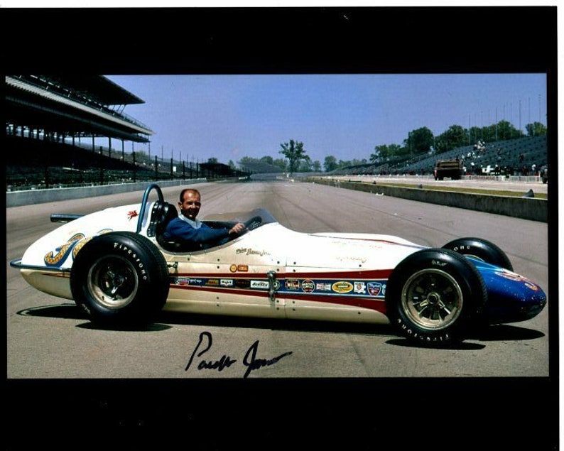 Parnelli jones signed autographed indy car race driver Photo Poster painting