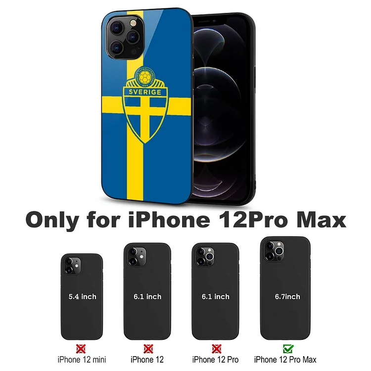 Schweden Stoßfest Glaskasten Handyhüllen & Cover Für IPhone 12
