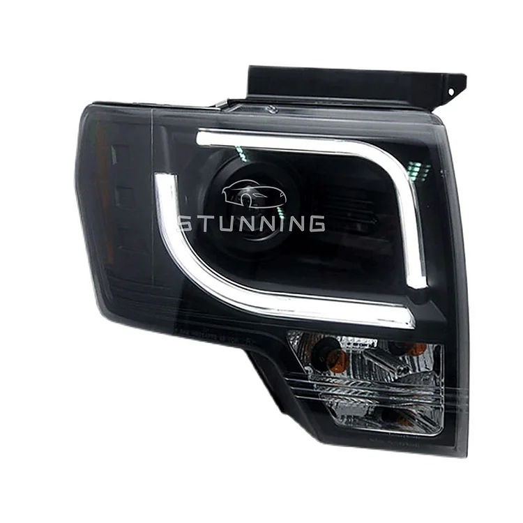 Upgrade LED DRL headlight headlamp assembly for Ford F150 F-150 F 150 2009-2014 HID xenon head lamp head light plug and play ITN Auto