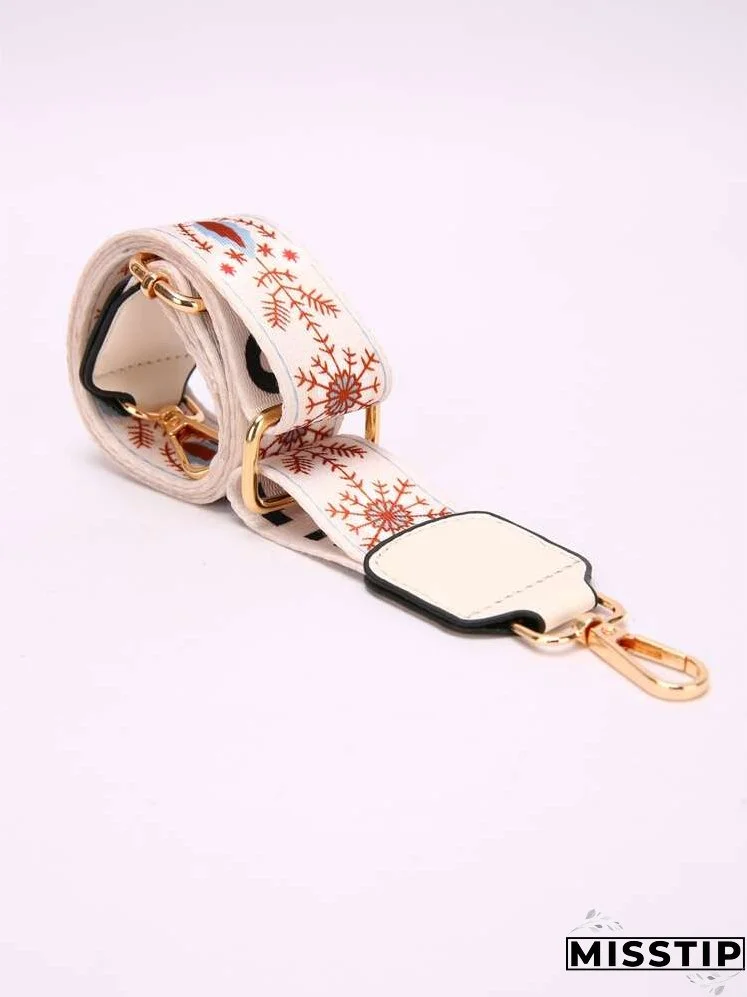 Floral Print Bag Strap