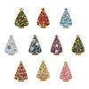 10PCS DIY Pearl Diamond Painting Christmas Fridge Magnets, Sparkling Rhinestone Refrigerator Magnet Craft Kit for Home Decor & Gifts