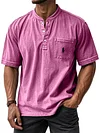 Men's Casual Pocket V-Neck T-Shirt