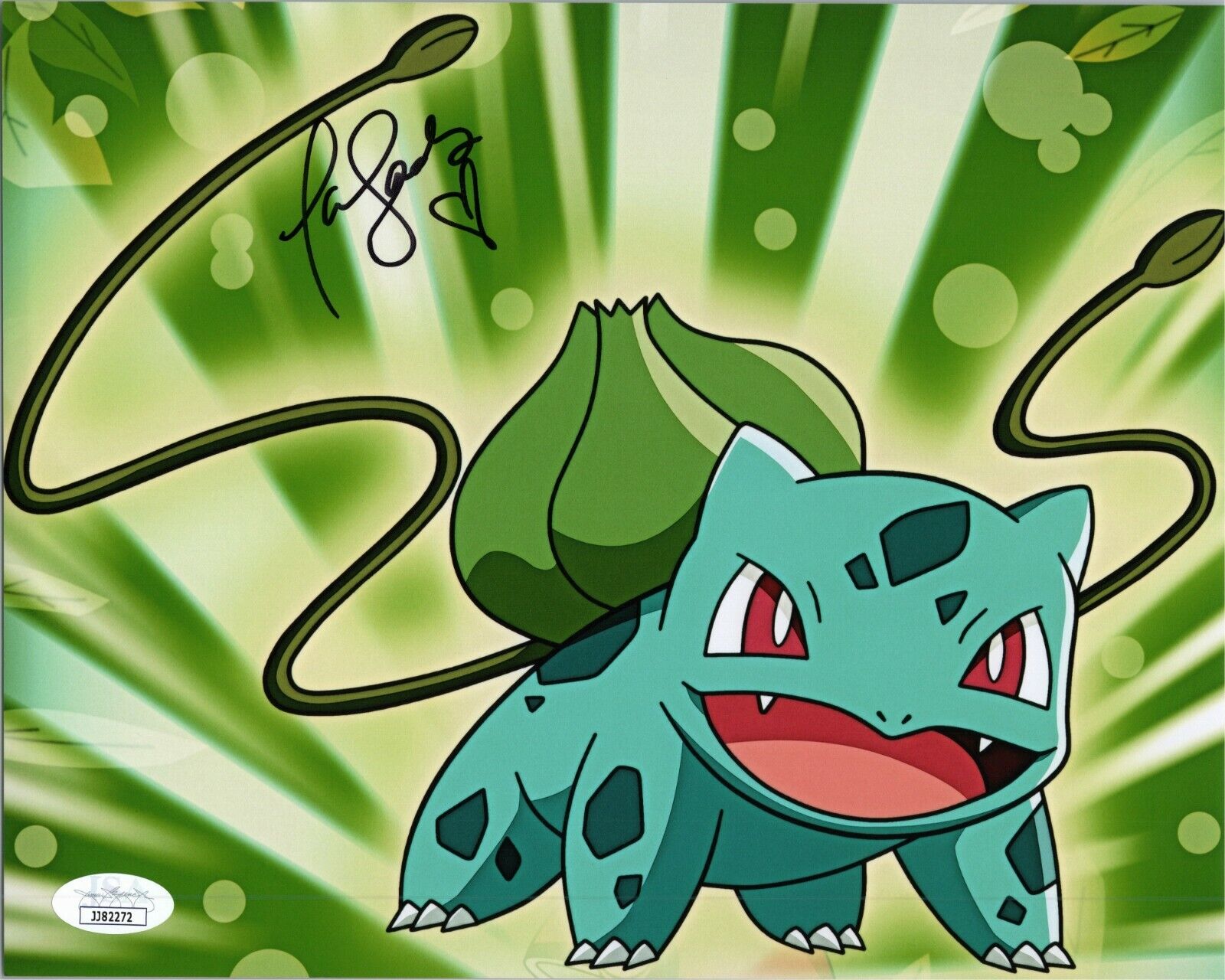 ~ TARA SANDS Authentic Hand-Signed Bulbasaur - POKEMON