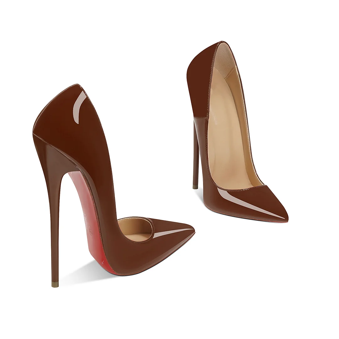 160mm Sky-High High Heels Red Bottom Shoes Classic Pointed Stiletto Heels-MERUMOTE