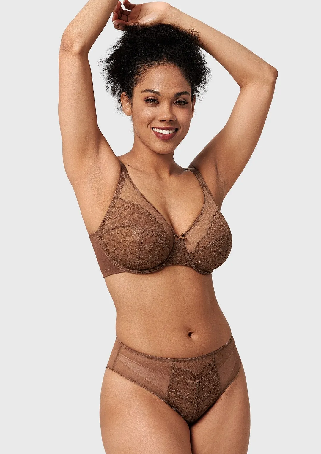 Enchante Pink Lace Underwire Bra