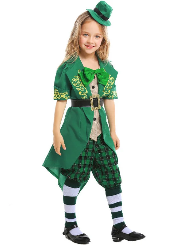 Girls St. Patrick's Day Costume High-quality Cosplay Dress-elleschic
