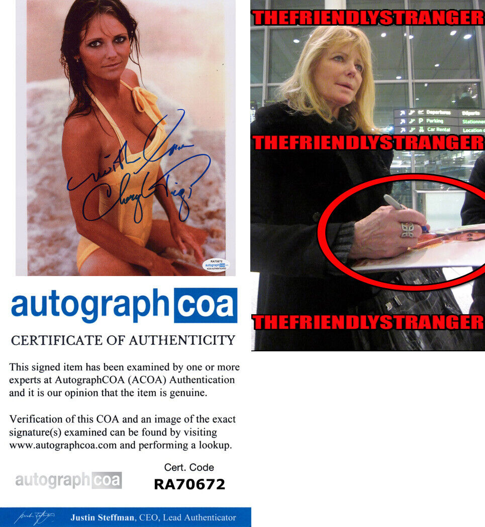 CHERYL TIEGS signed Autographed 8X10 Photo Poster painting - EXACT PROOF - SEXY Model ACOA COA