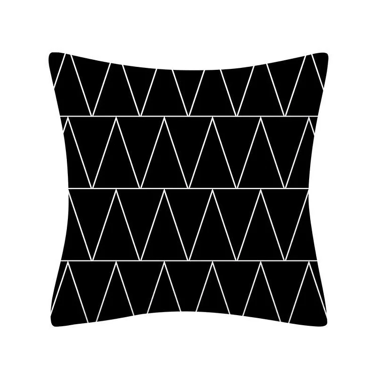Geometry cushion cover 45x45 polyester pillowcase decorative sofa cushions pillowcase home decor cushion covers blue yellowblack