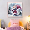 Gnome Playing With Snow - 11CT Stamped Cross Stitch - 40*40cm