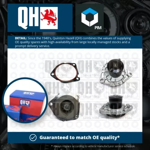 Water Pump fits ALFA ROMEO GT 937 1.9D 03 to 10 Coolant QH 46804051 55209993 New Parts