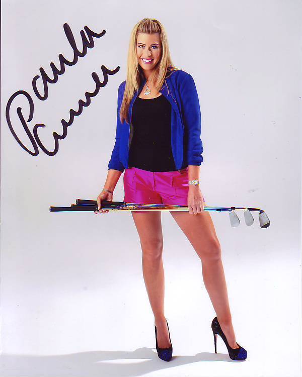 PAULA CREAMER signed autographed LPGA GOLF SEXY Photo Poster painting